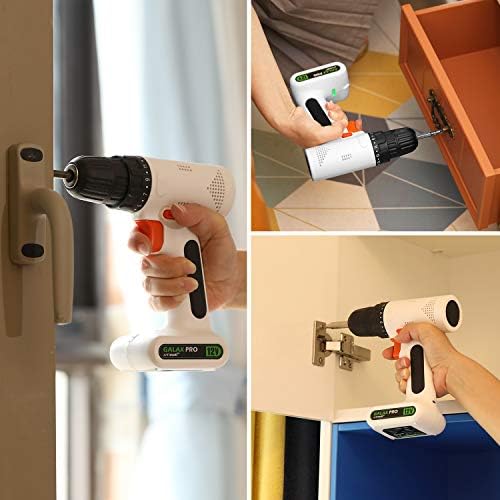 GALAX PRO 12V Light Weight Cordless Drill Driver with Work Light, Max Torque 18N.m, 3/8 Inch Keyless Chuck, 17+1 Position, Single Speed 0-800RPM, Streamlined Design - Image 8