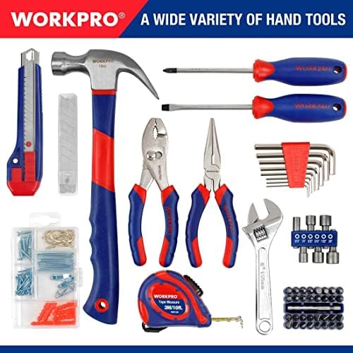 WORKPRO 12V Cordless Drill and Home Tool Kit, 177 Pieces Combo Kit with 14-inch Tool Bag - Image 2